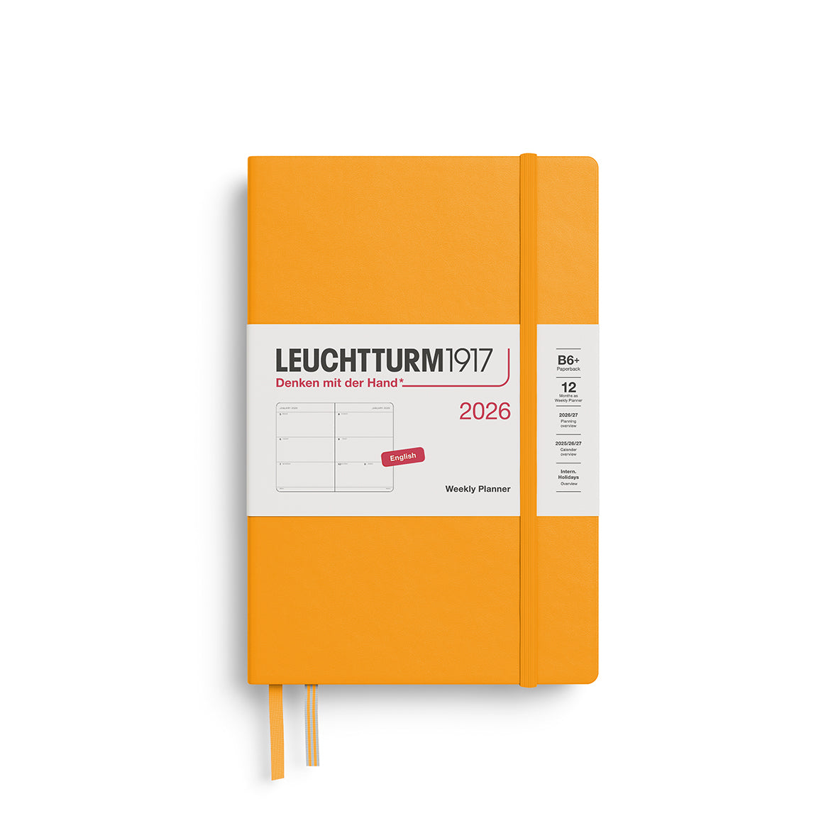 Leuchtturm1917 Weekly Planner Paperback (B6+) 2026