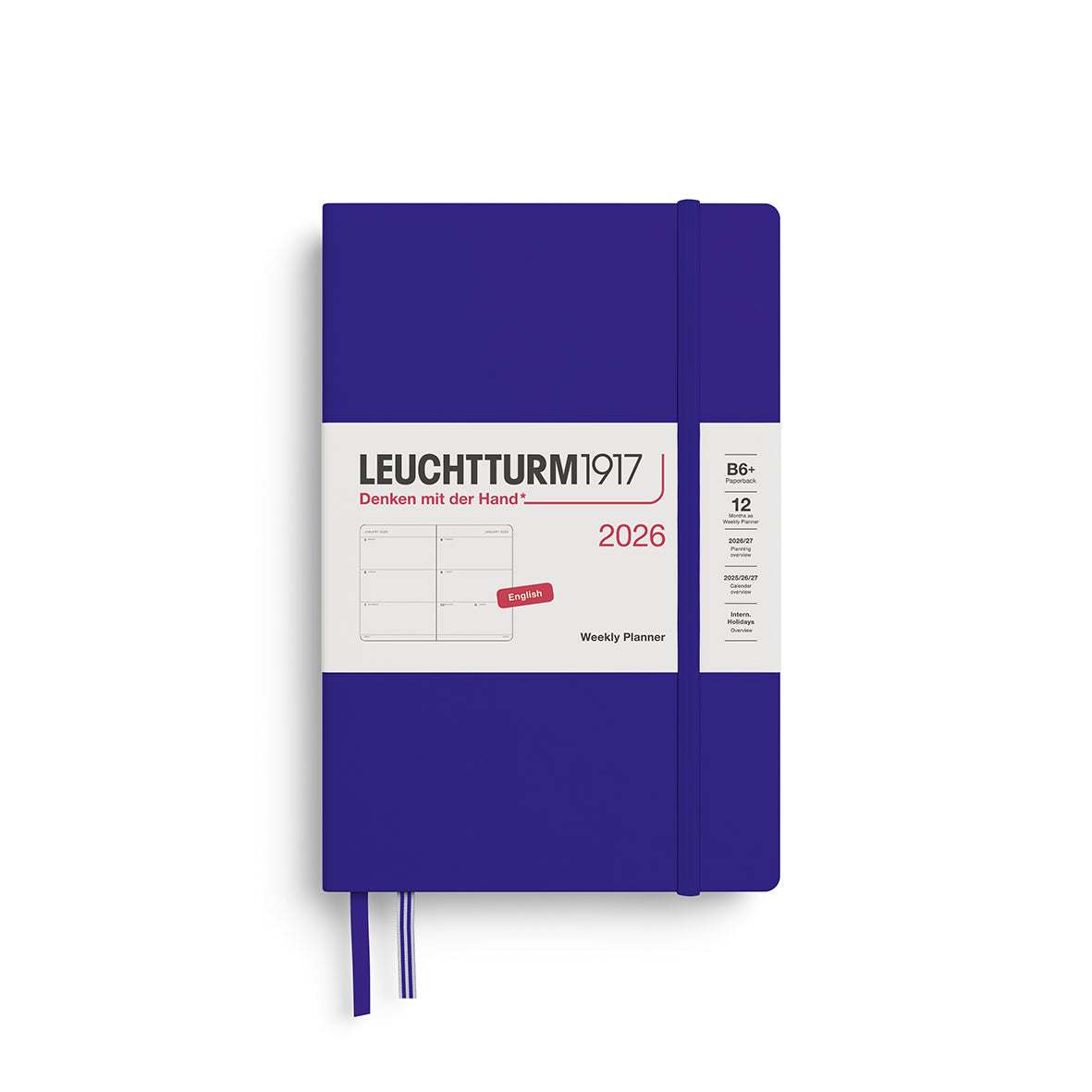 Leuchtturm1917 Weekly Planner Paperback (B6+) 2026