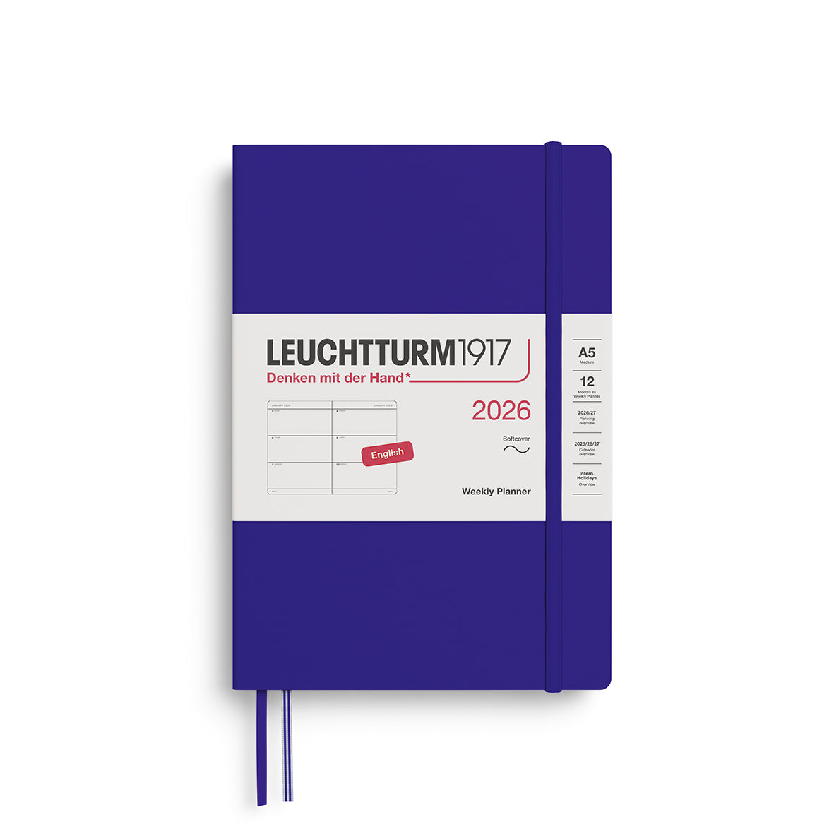 Leuchtturm1917 Weekly Planner Medium (A5) Softcover 2026
