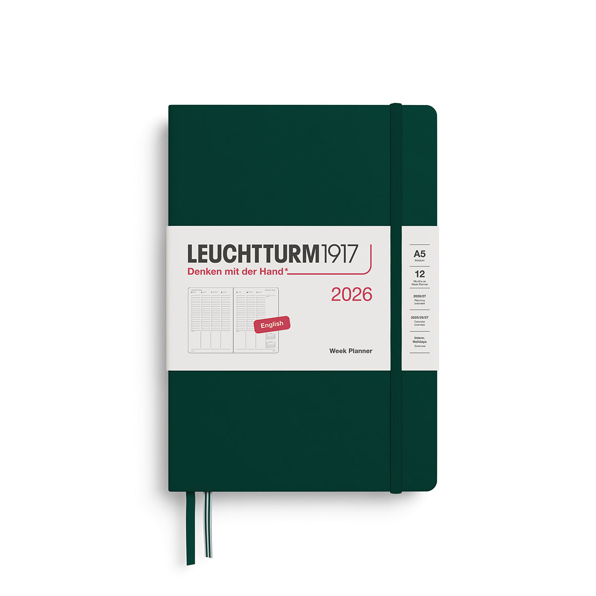 Leuchtturm1917 Week Planner Medium (A5) 2026