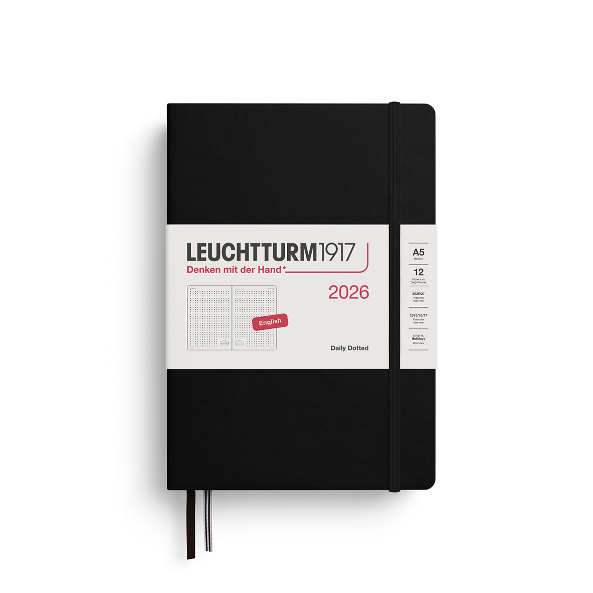 Leuchtturm1917 Daily Planner Dotted Medium (A5) 2026
