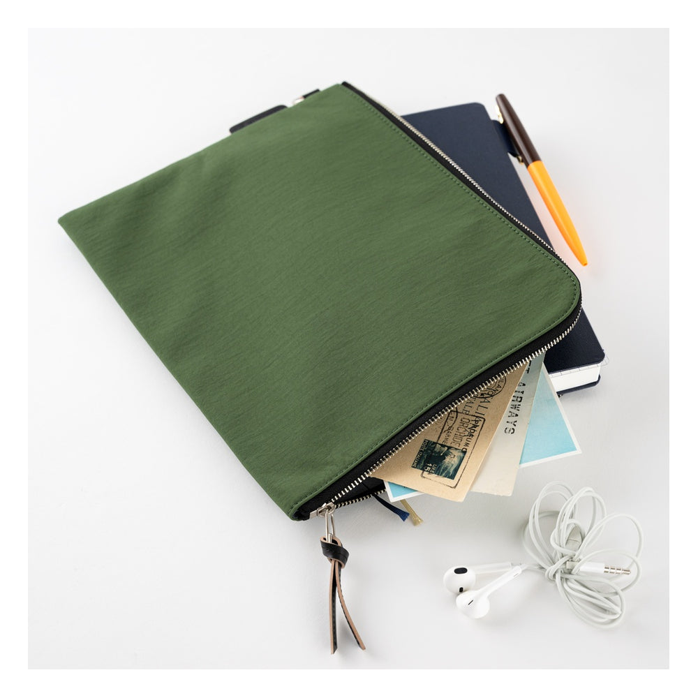 Hobonichi Tragen Flat Pouch for A5 Size (Green)