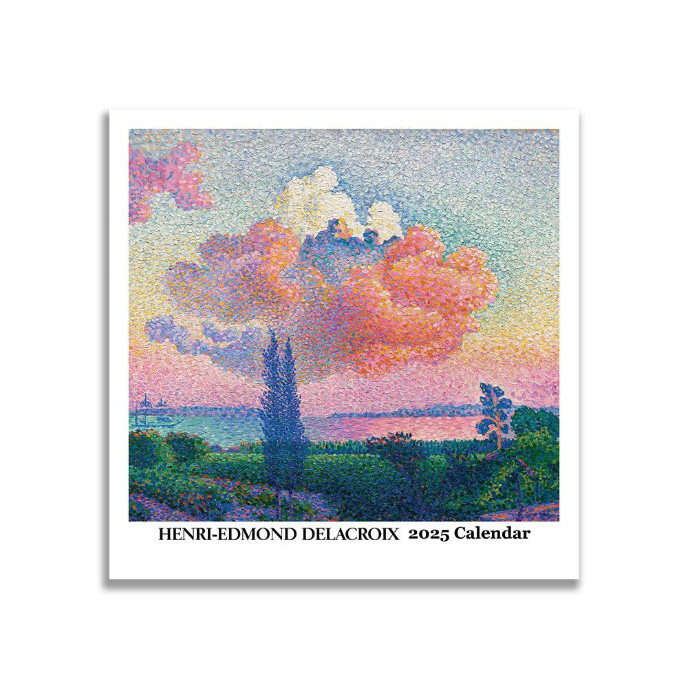 Retrospect Henri-Edmond Delacroix Square Wall Calendar 2025