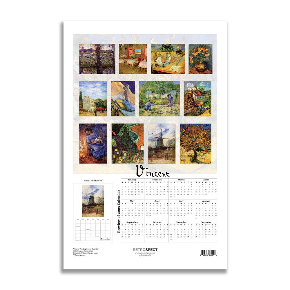 Retrospect Van Gogh Wall Calendar 2025