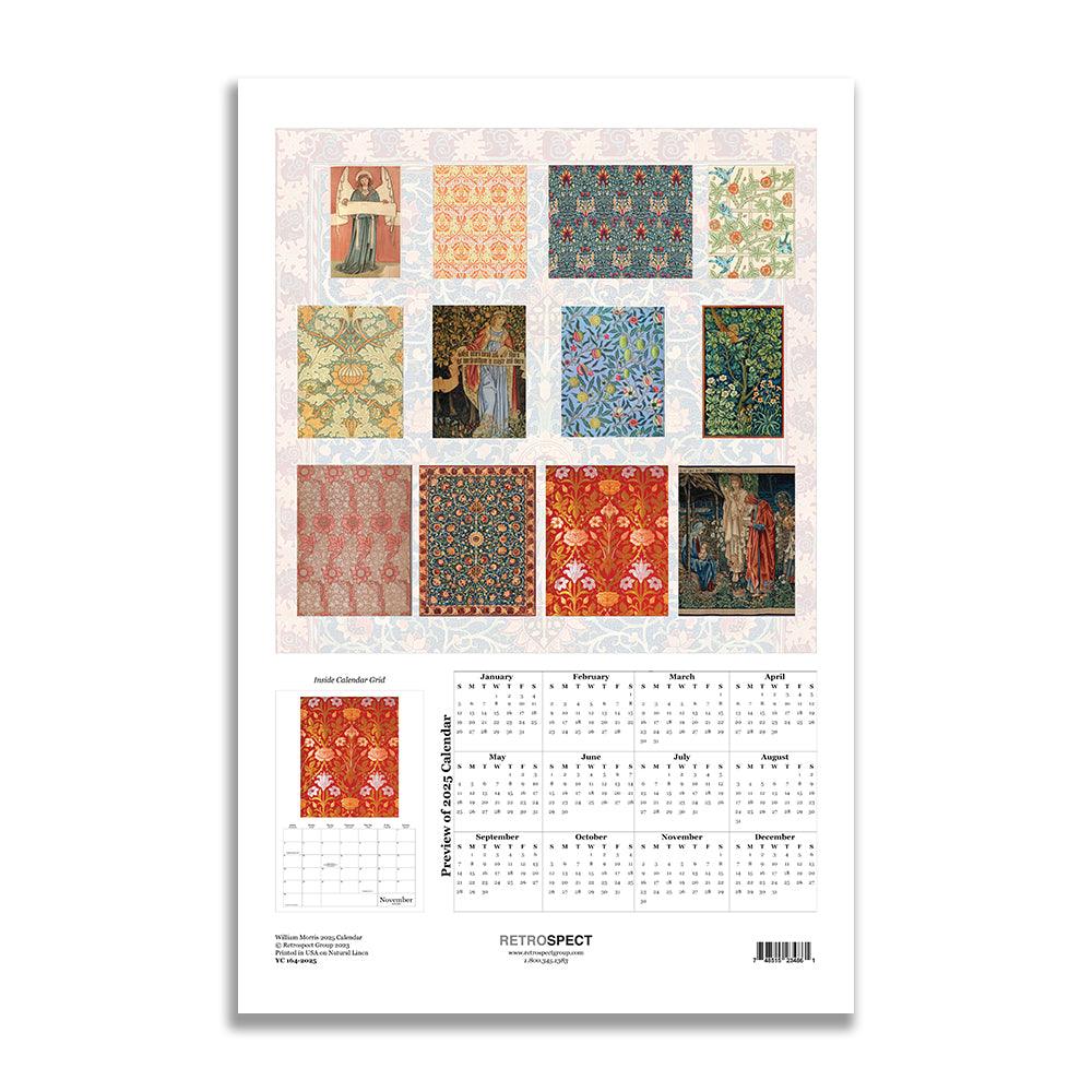 Retrospect William Morris Wall Calendar 2025