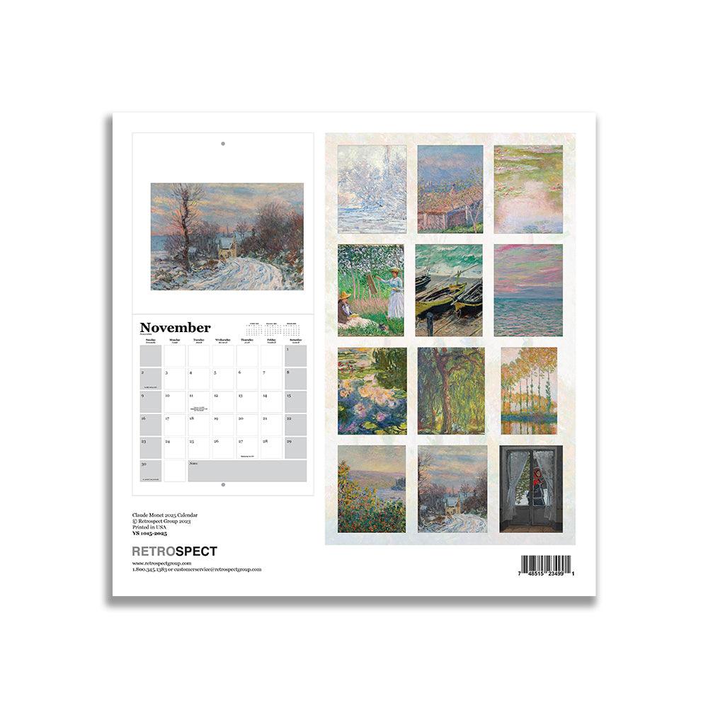 Retrospect Claude Monet Square Wall Calendar 2025