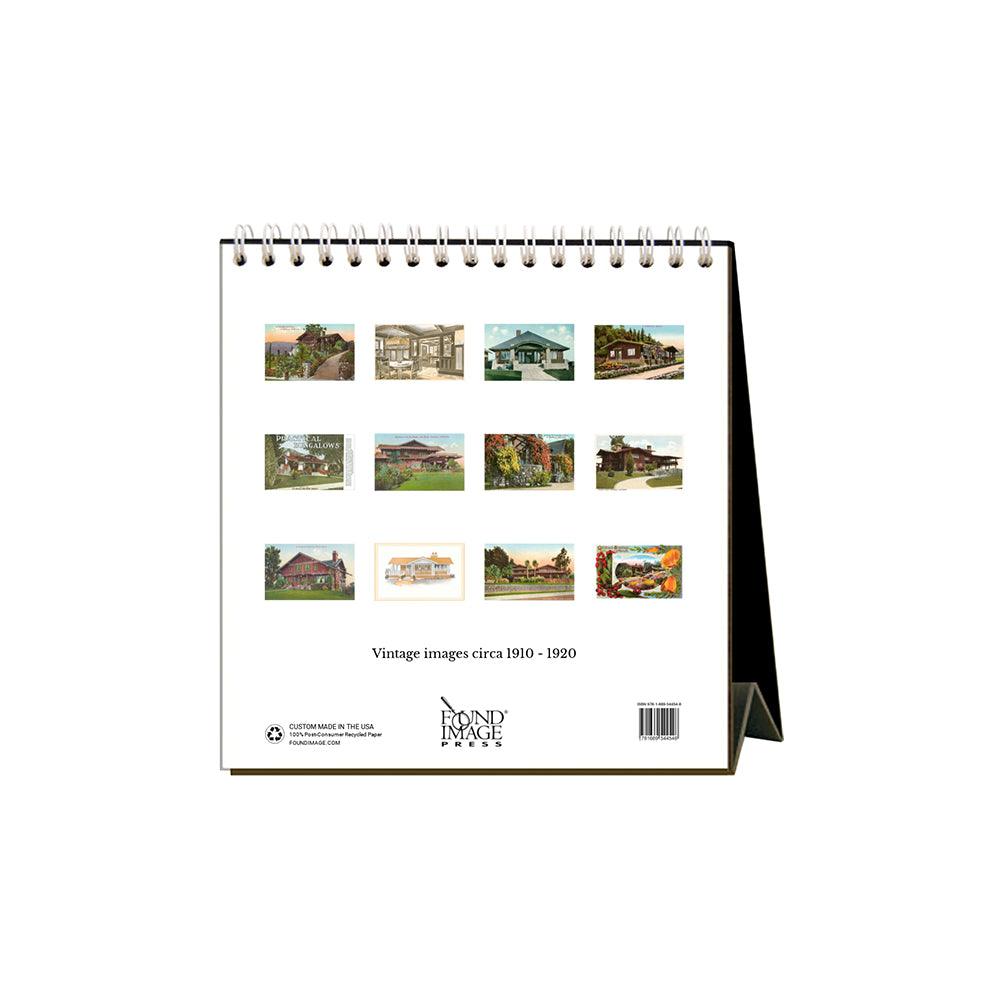 Found Image Press Craftsman Bungalows Desk Calendar 2025