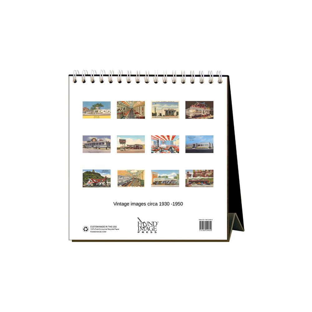 Found Image Press Diners Desk Calendar 2025