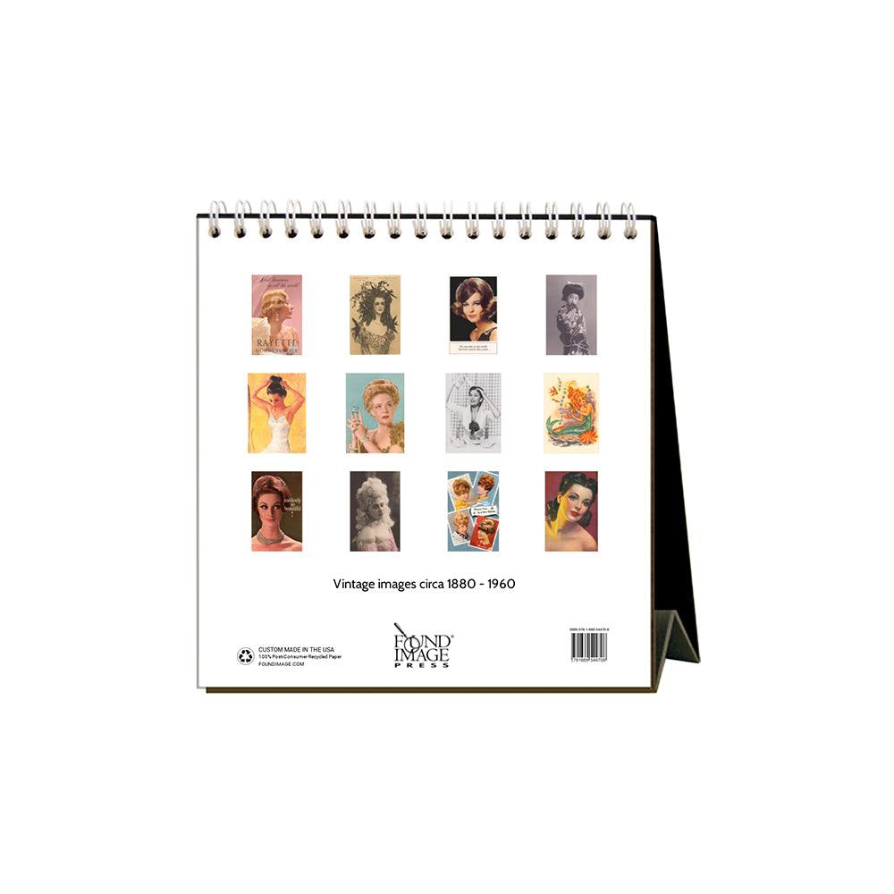 Found Image Press Hairdos Desk Calendar 2025