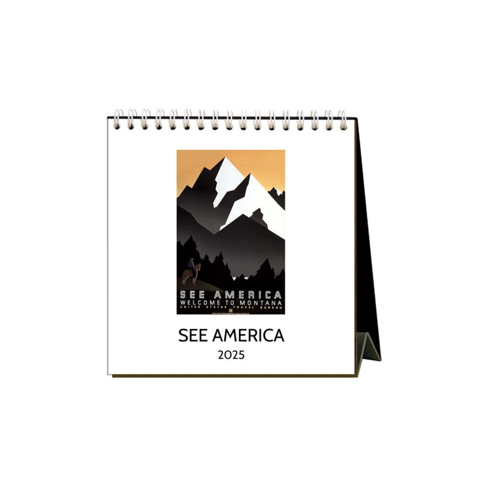 Found Image Press See America Desk Calendar 2025