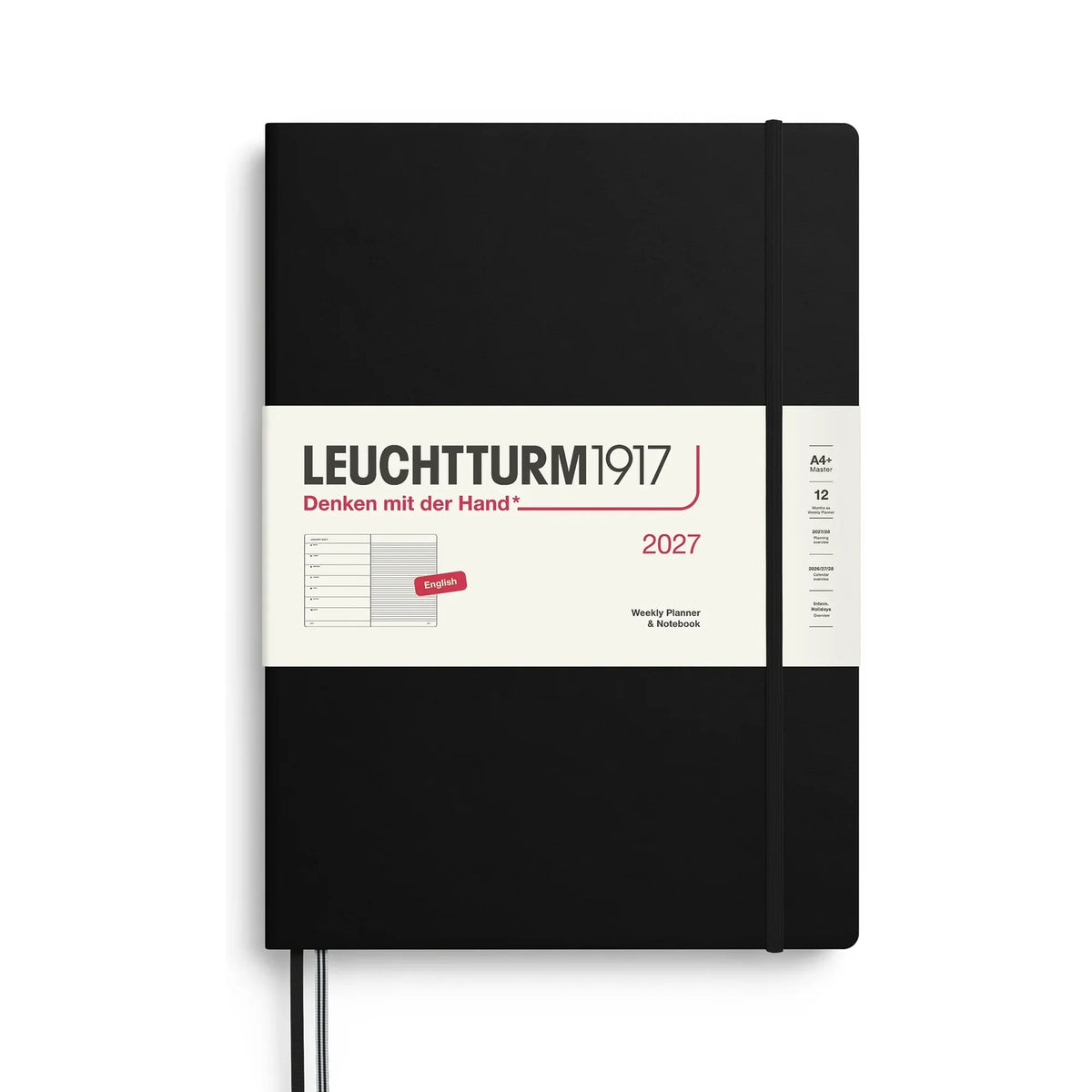 Leuchtturm1917 Weekly Planner & Notebook Master (A4+) 2027
