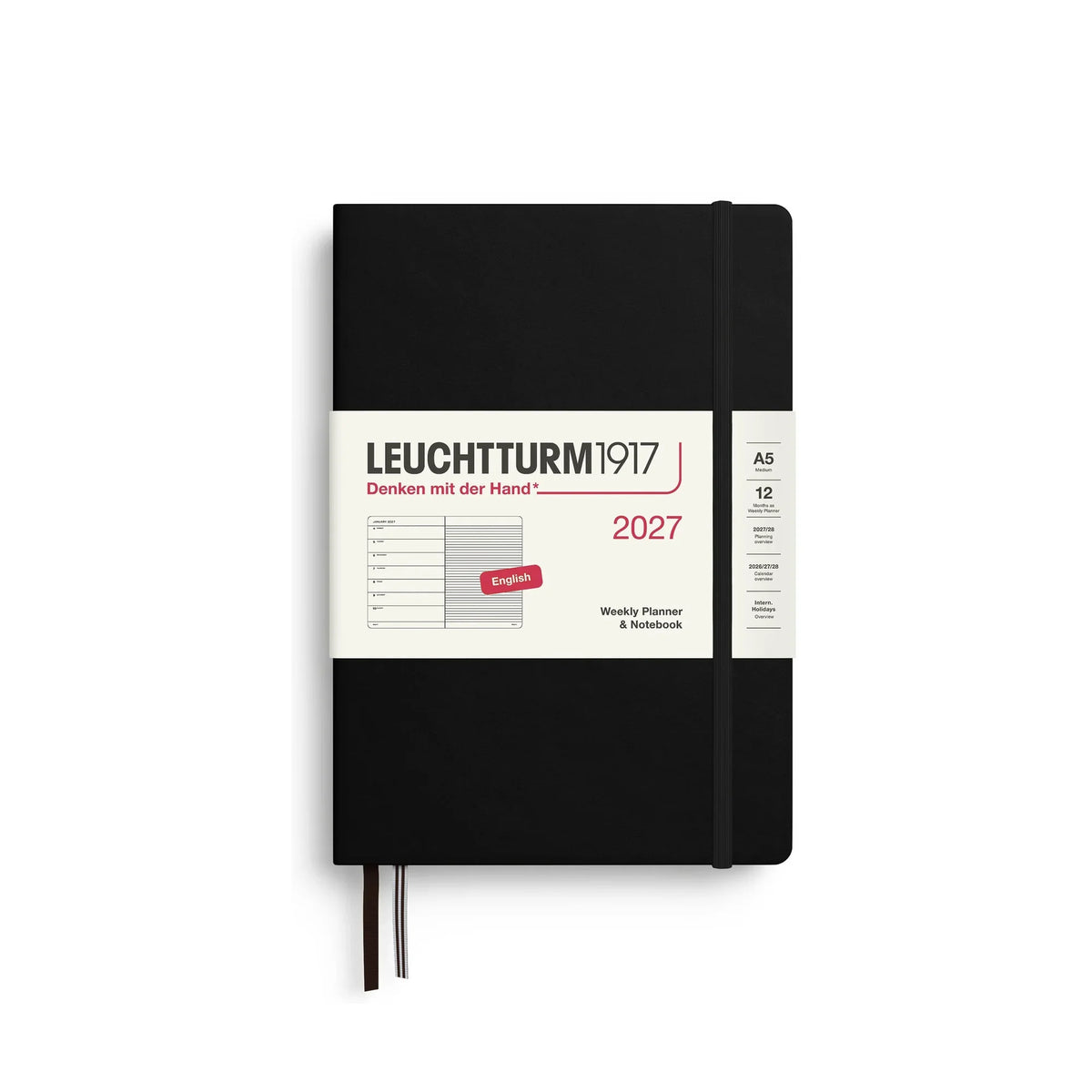 Leuchtturm1917 Weekly Planner & Notebook Medium (A5) 2027