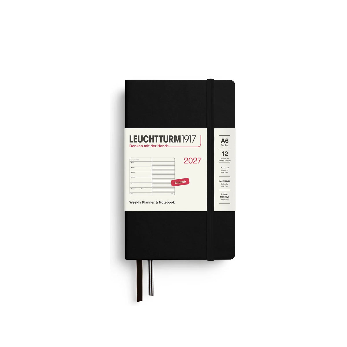 Leuchtturm1917 Weekly Planner & Notebook Pocket (A6) 2027