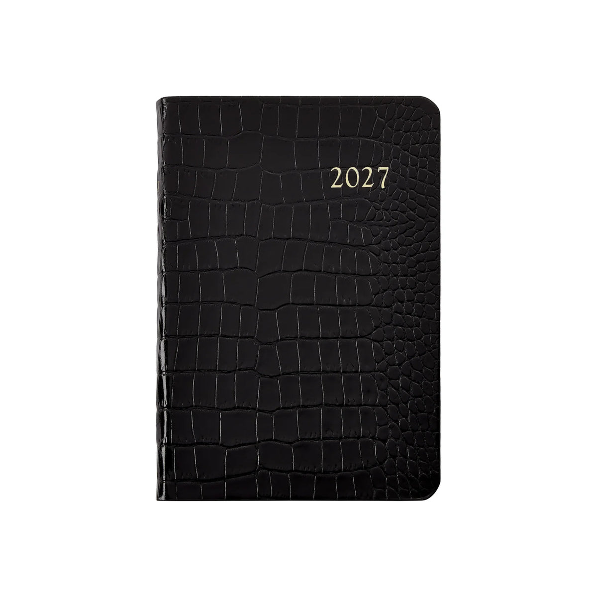 Graphic Image 2027 Daily Journal Embossed Crocodile Leather