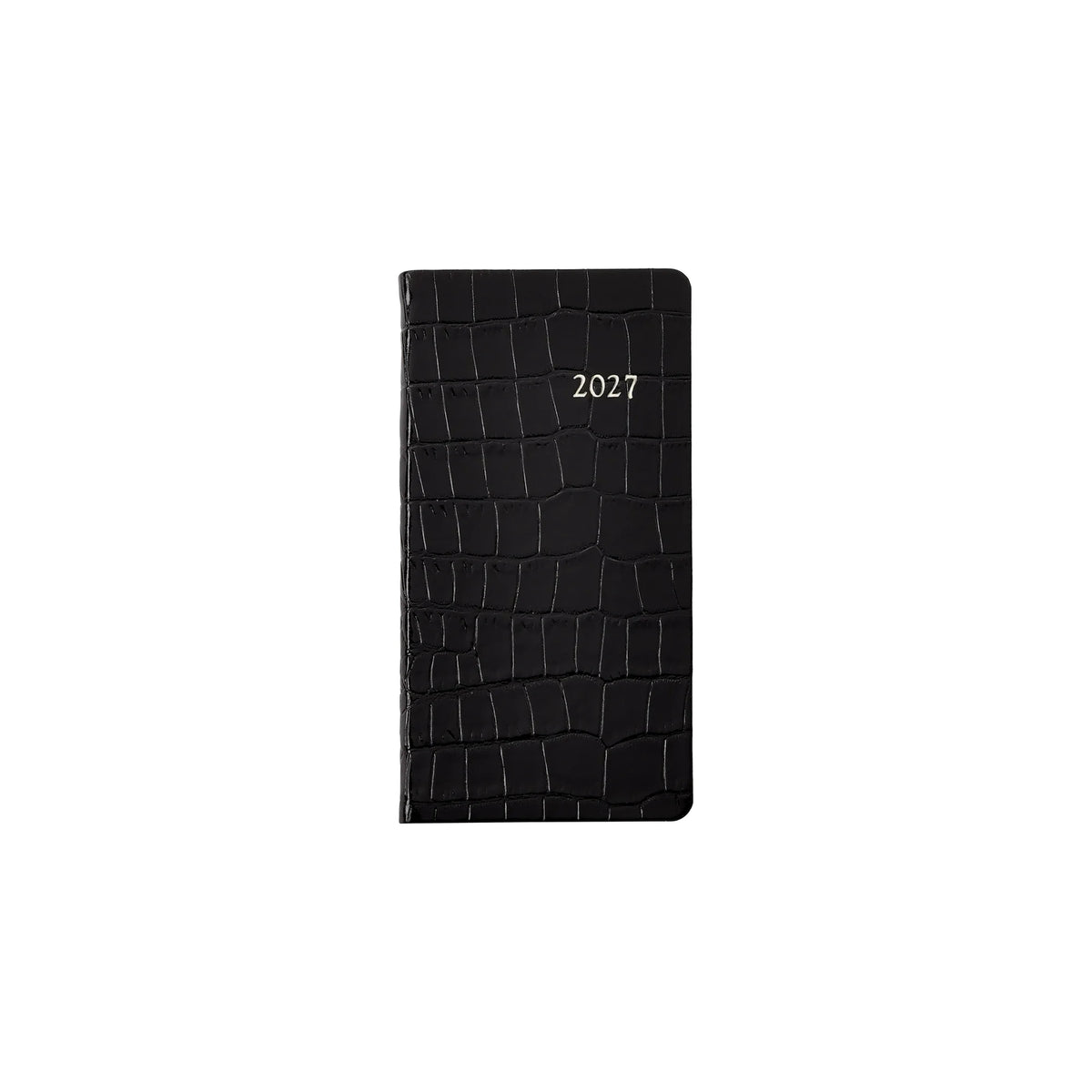 Graphic Image 2027 6" Pocket Datebook Embossed Crocodile Leather
