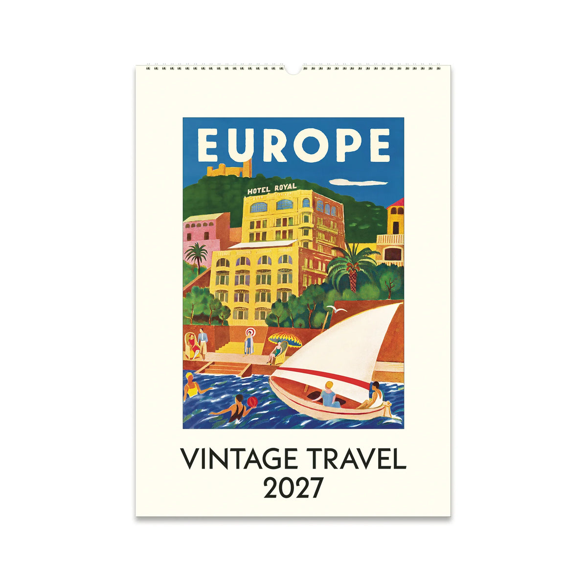 Cavallini Vintage Travel Wall Calendar 2027