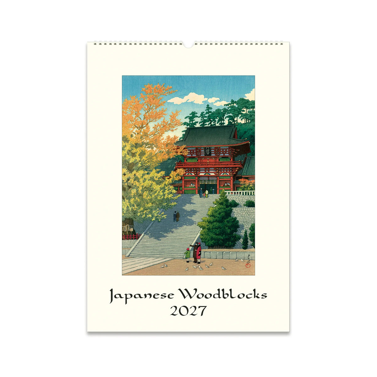 Cavallini Japanese Woodblocks Wall Calendar 2027