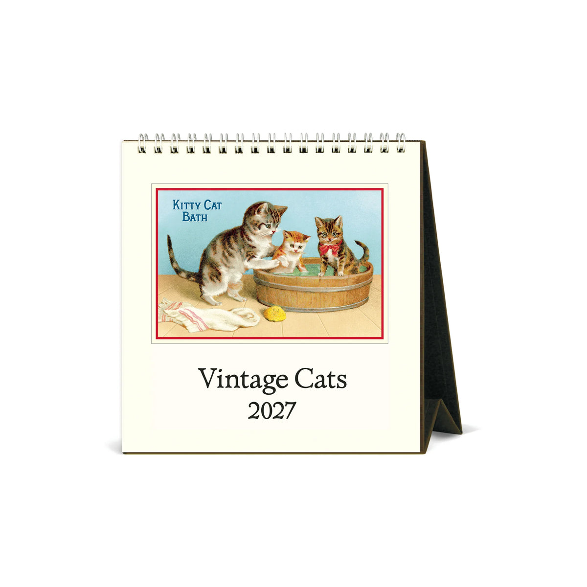 Cavallini Vintage Cats Desk Calendar 2027