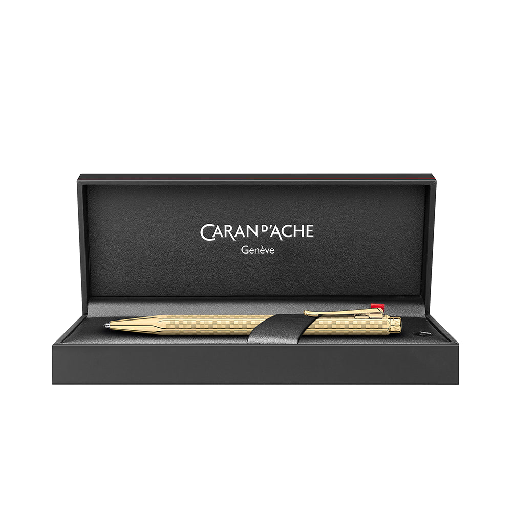 Caran d'Ache Ecridor Damier Rose Gold Ballpoint Pen