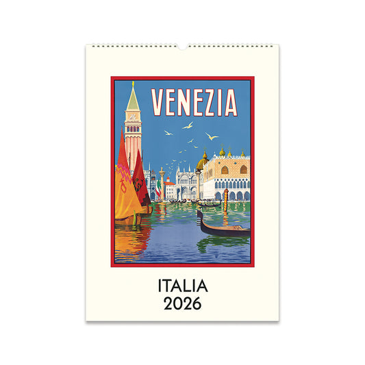 Cavallini Italia Wall Calendar 2026