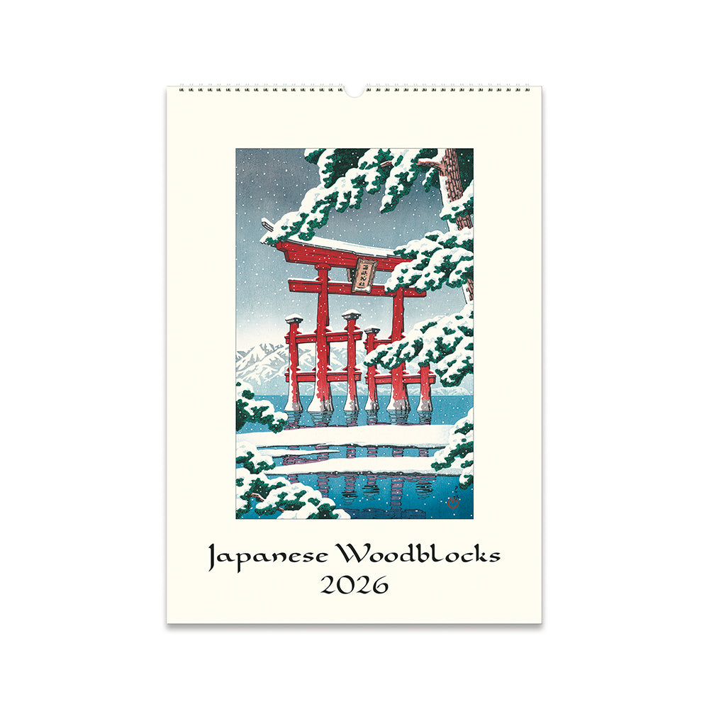 Cavallini Japanese Woodblocks Wall Calendar 2026
