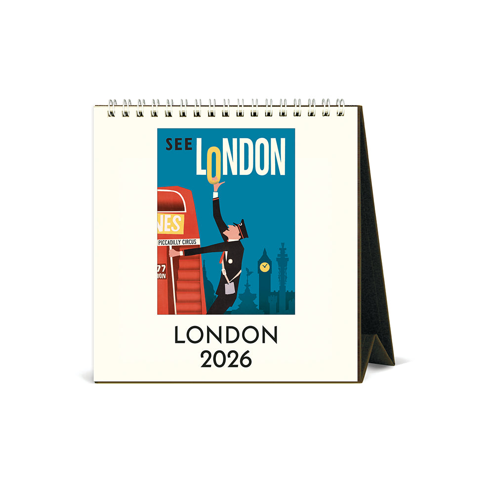 Cavallini London Desk Calendar 2026