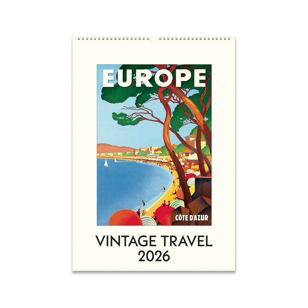 Cavallini Vintage Travel Wall Calendar 2026
