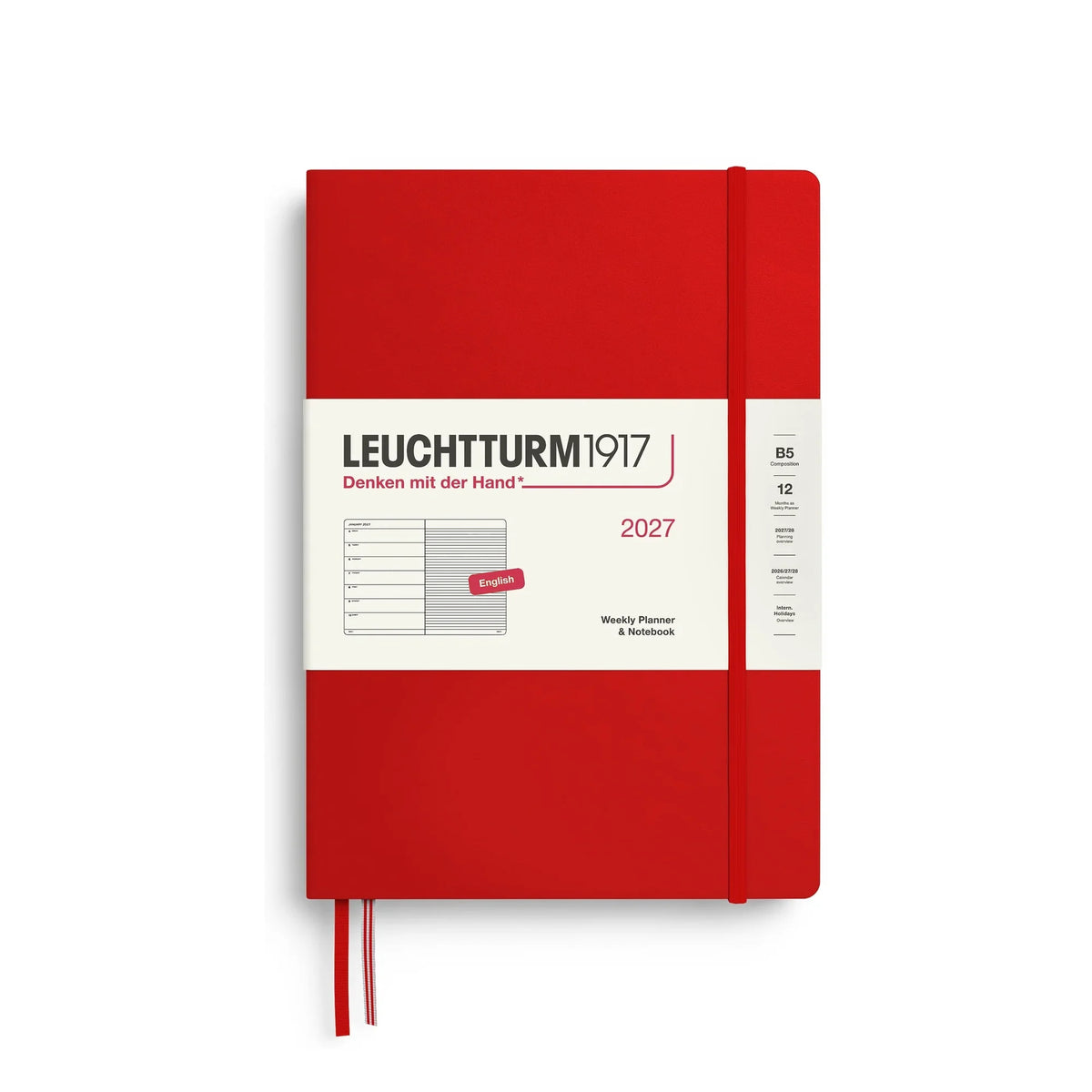 Leuchtturm1917 Weekly Planner & Notebook Composition (B5) 2027