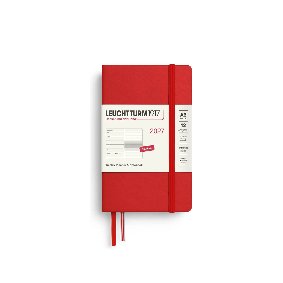 Leuchtturm1917 Weekly Planner & Notebook Pocket (A6) 2027