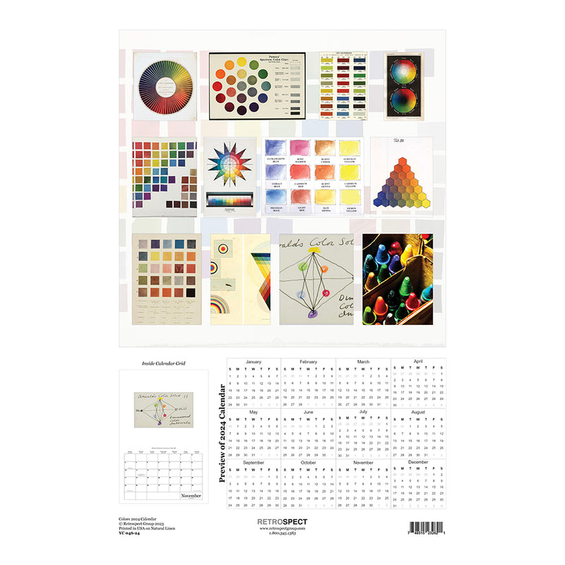 Retrospect Colours Wall Calendar 2024