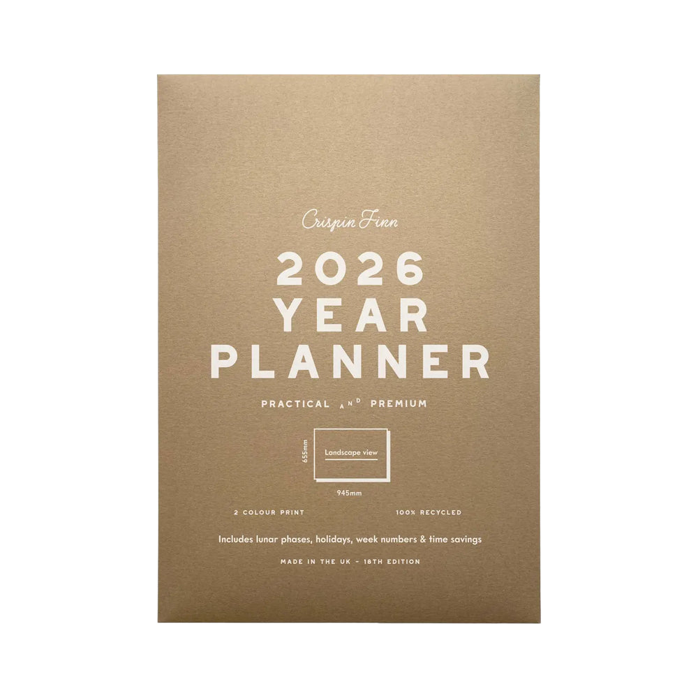 Crispin Finn 2026 Year Planner ‚Äì Landscape Wall Calendar
