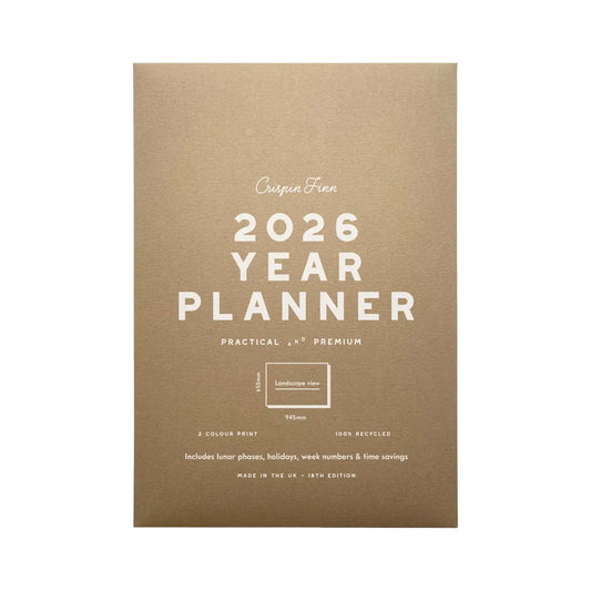 Crispin Finn 2026 Year Planner ‚Äì Landscape Wall Calendar
