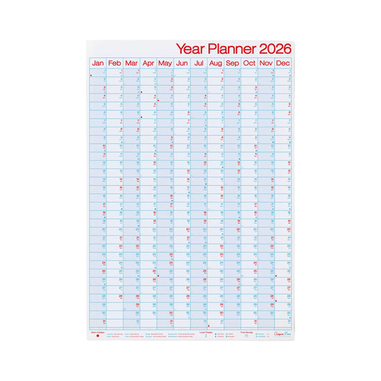 Crispin Finn 2026 Year Planner ‚Äì Portrait Wall Calendar