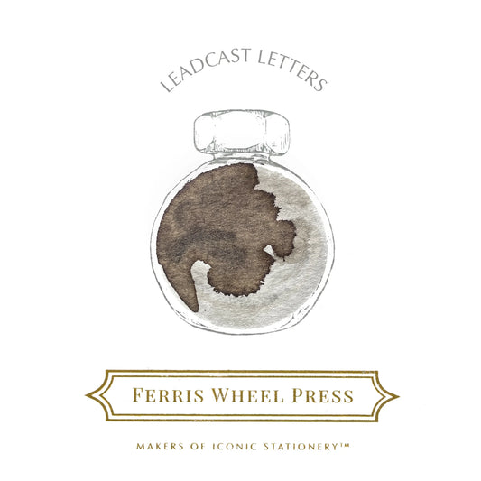 Ferris Wheel Press Leadcast Letters Ink Bottle 38ml