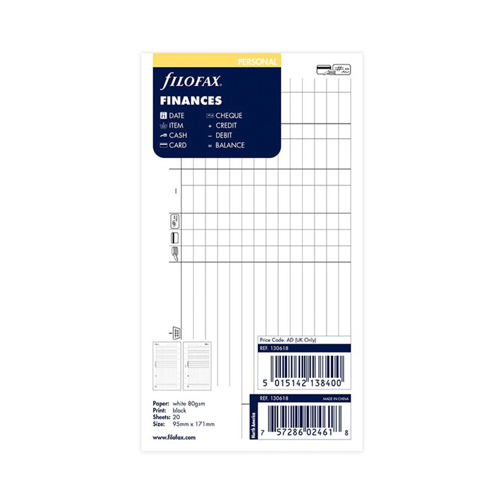 Filofax Personal Finances (20)