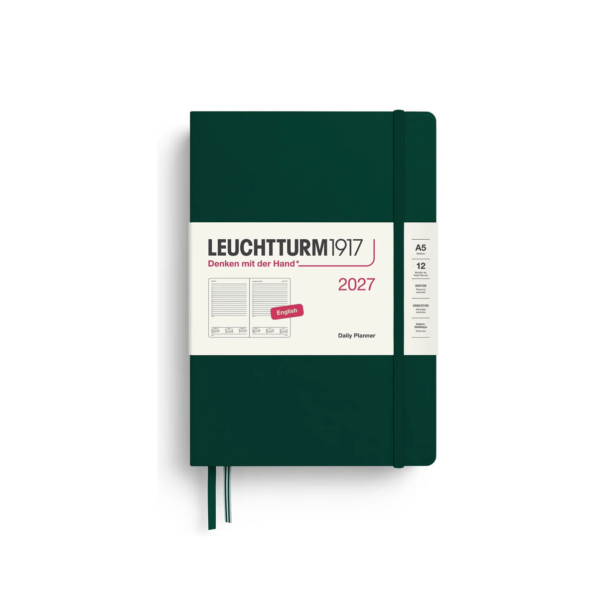 Leuchtturm1917 Daily Planner Medium (A5) 2027