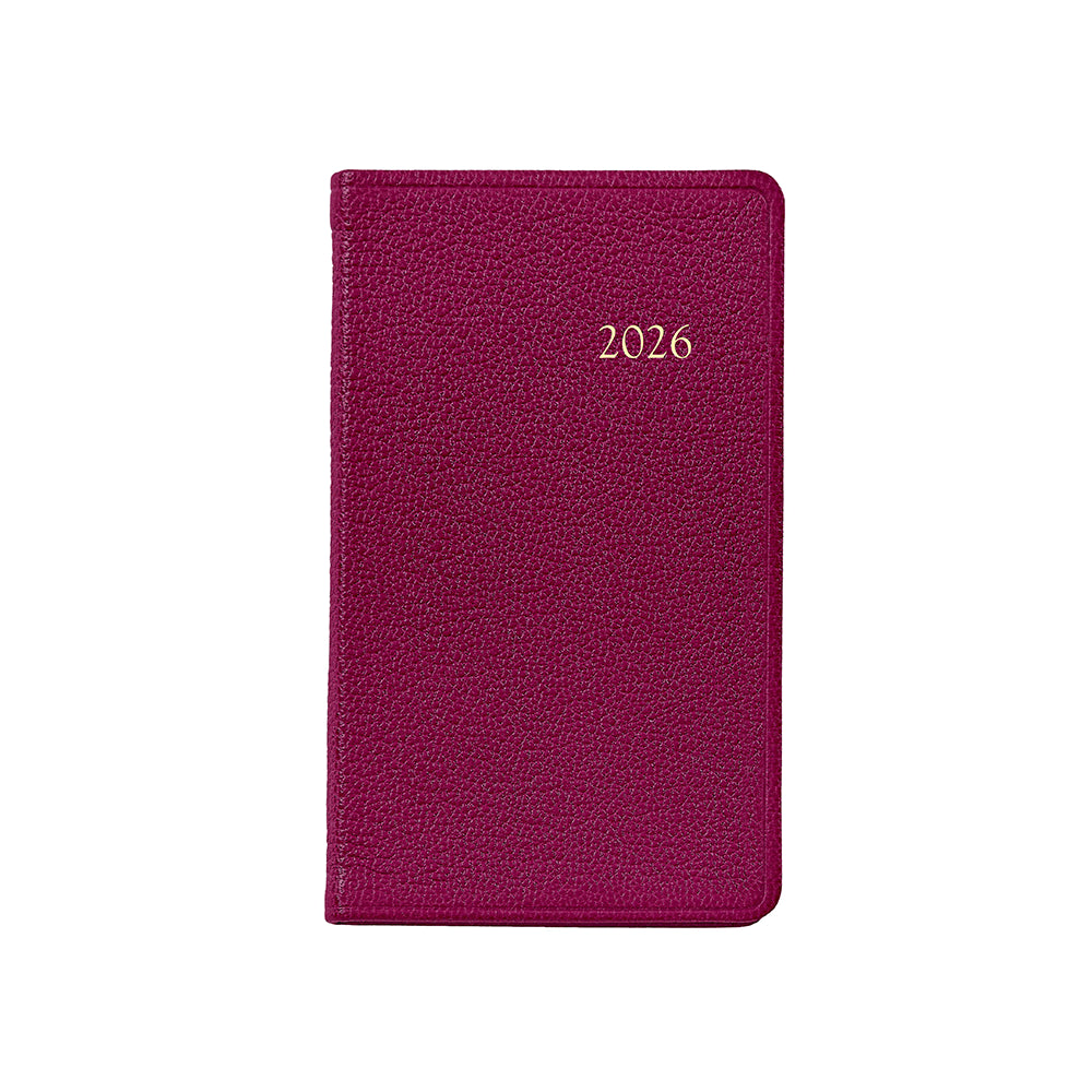Graphic Image 2026 5" Pocket Datebook Goatskin Leather