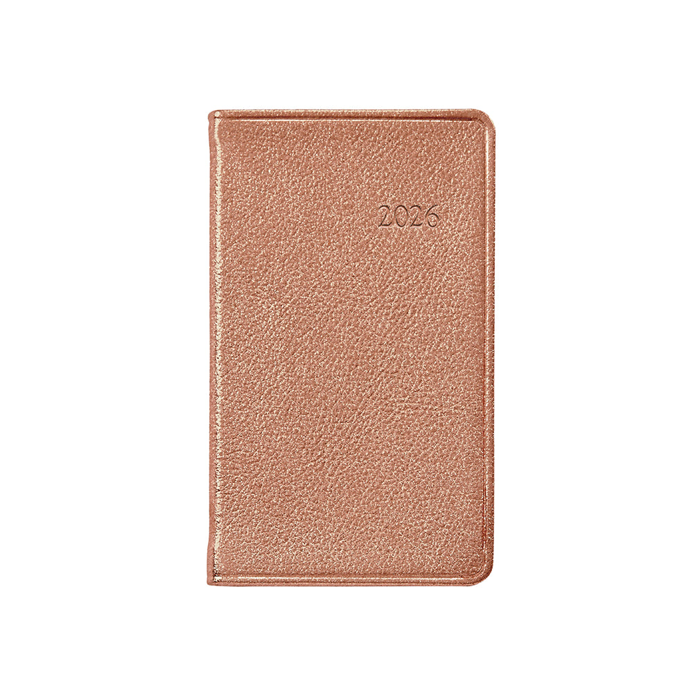 Graphic Image 2026 5" Pocket Datebook Goatskin Leather