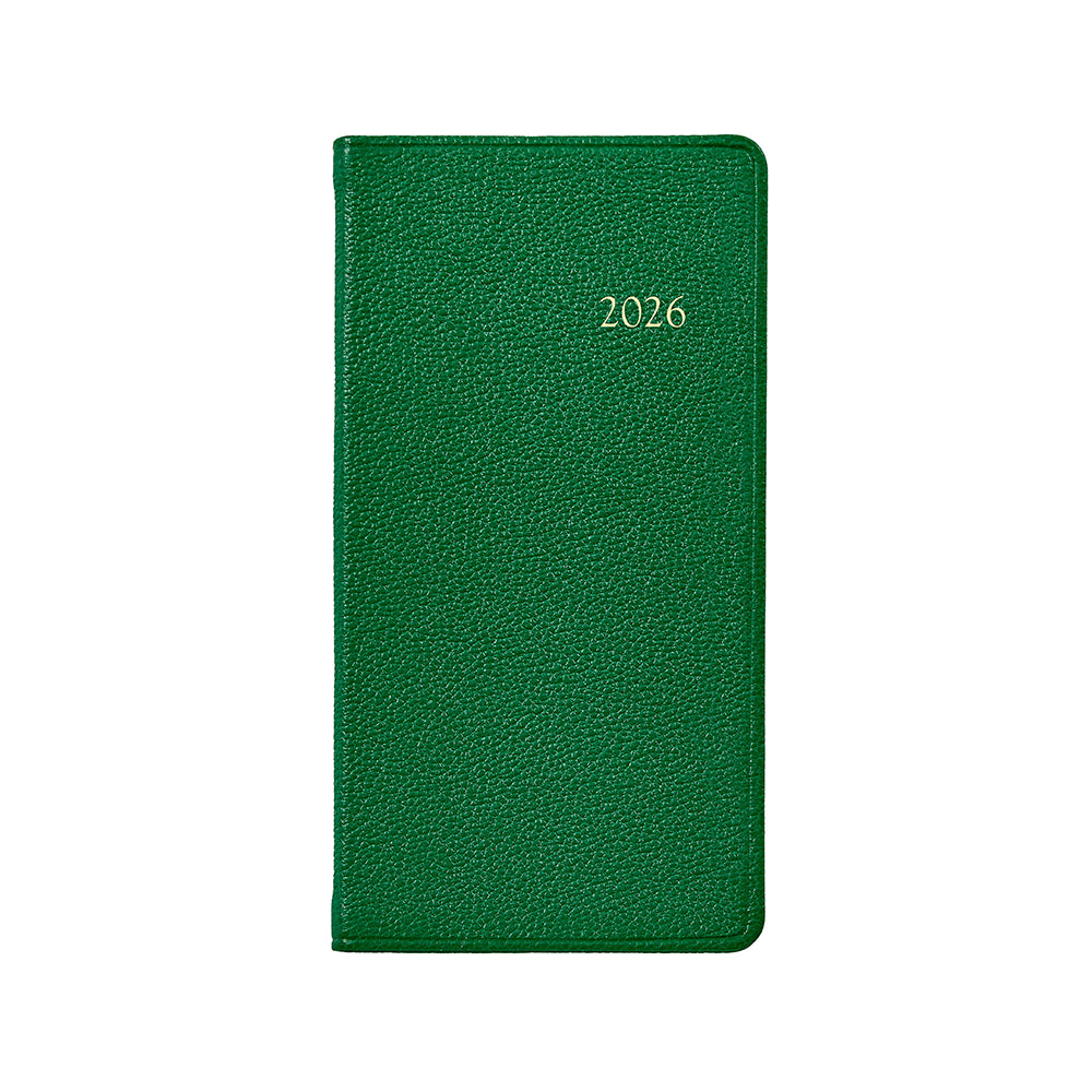 Graphic Image 2026 6" Pocket Datebook Goatskin Leather