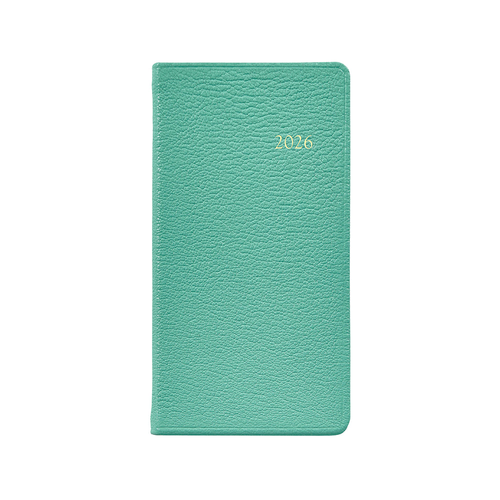 Graphic Image 2026 6" Pocket Datebook Goatskin Leather
