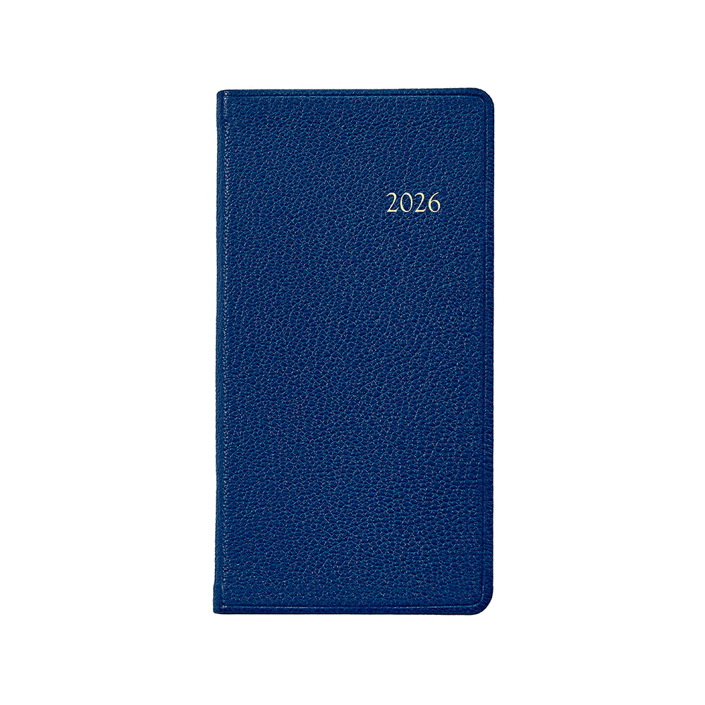 Graphic Image 2026 6" Pocket Datebook Goatskin Leather