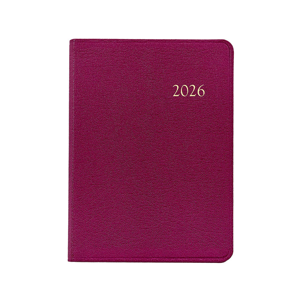 Graphic Image 2026 Weekly Notebook Goatskin Leather