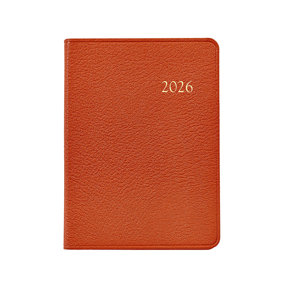 Graphic Image 2026 Weekly Notebook Goatskin Leather