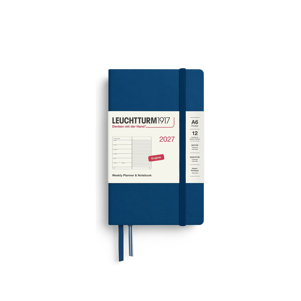 Leuchtturm1917 Weekly Planner & Notebook Pocket (A6) 2027
