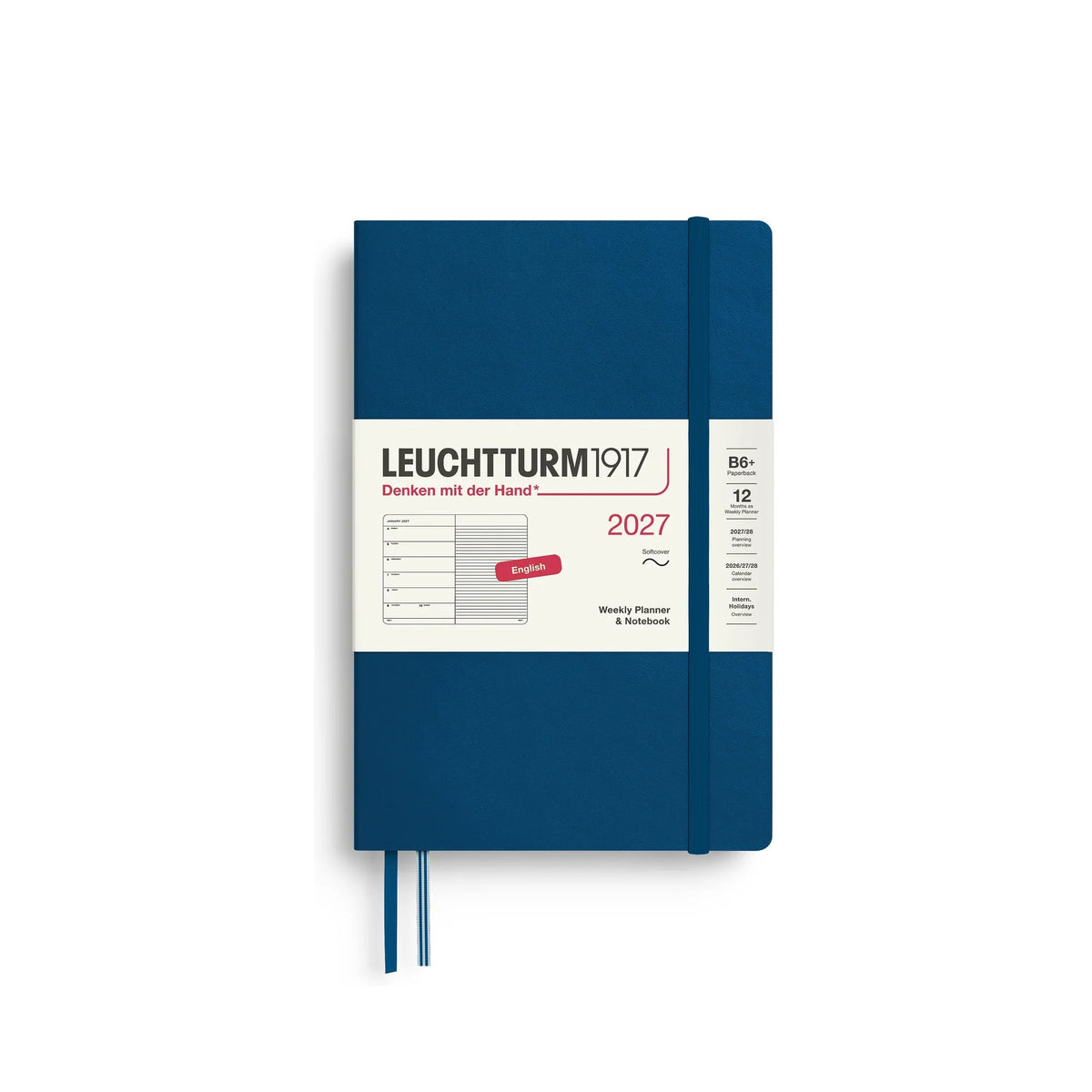 Leuchtturm1917 Weekly Planner & Notebook Paperback (B6+) Softcover 2027