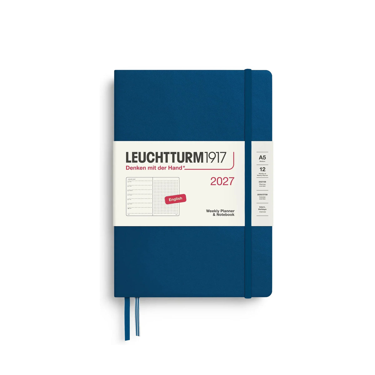 Leuchtturm1917 Weekly Planner & Notebook Dotted Medium (A5) 2027