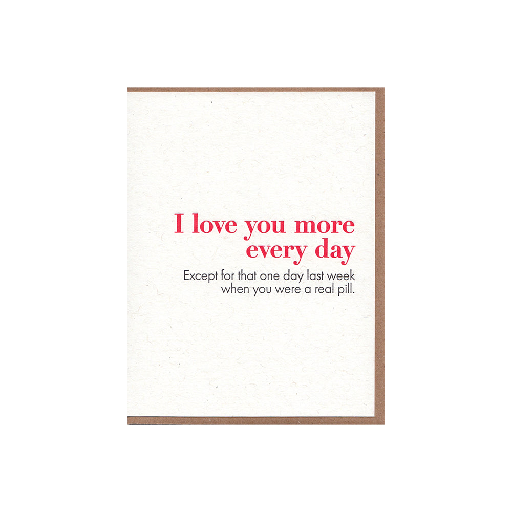 Lady Pilot Letterpress More Every Day Card