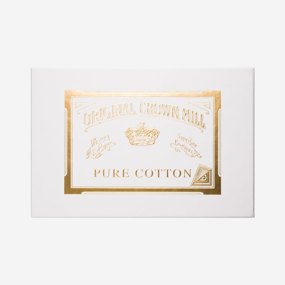 Original Crown Mill Cotton Card Box 4''x6'' [50/50env]