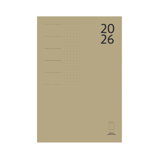 paper republic A4 Week & Notes Planner 2026