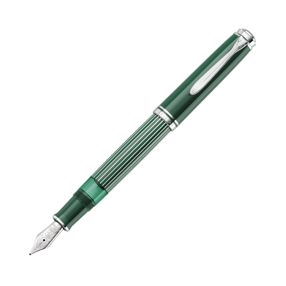 Pelikan M815 Metal Striped Green Fountain Pen